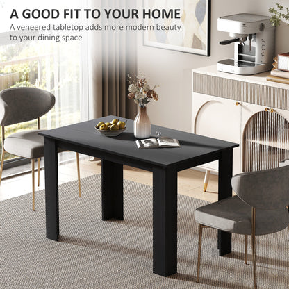 Spencer 47" Dining Table for 4-6 People-Black