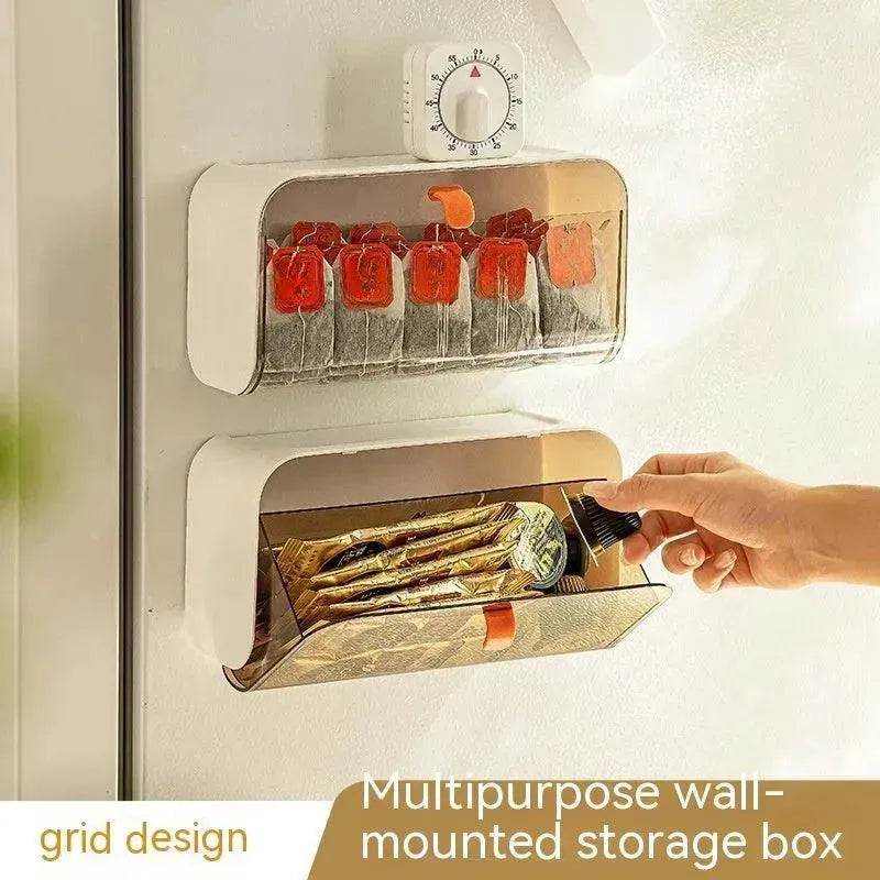 Boîte de rangement murale à grille, fournitures de toilette domestiques, petits appareils ménagers
