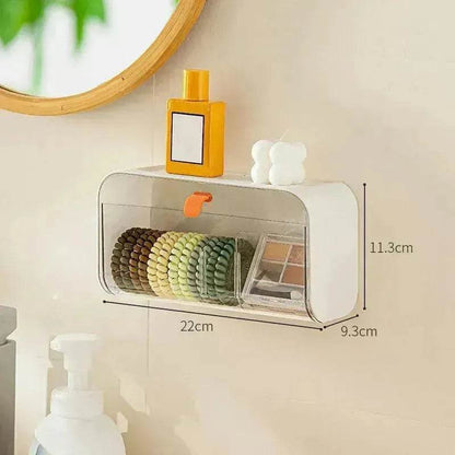 Boîte de rangement murale à grille, fournitures de toilette domestiques, petits appareils ménagers