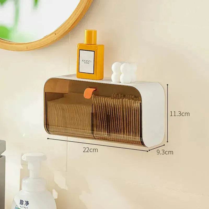 Boîte de rangement murale à grille, fournitures de toilette domestiques, petits appareils ménagers