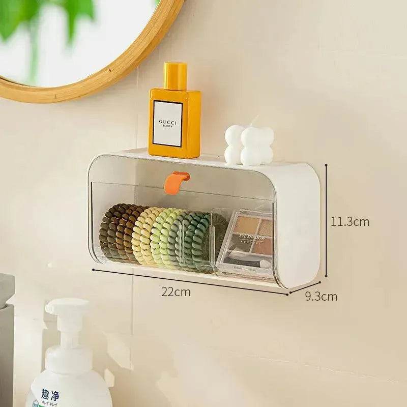 Boîte de rangement murale à grille, fournitures de toilette domestiques, petits appareils ménagers