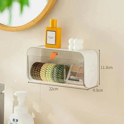 Boîte de rangement murale à grille, fournitures de toilette domestiques, petits appareils ménagers