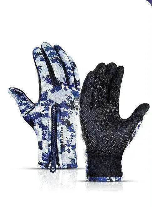 Waterproof Touch Screen Polar Fleece Motorcycle Riding Gloves