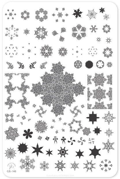 Clear Jelly Stamper - Frozen Flakes