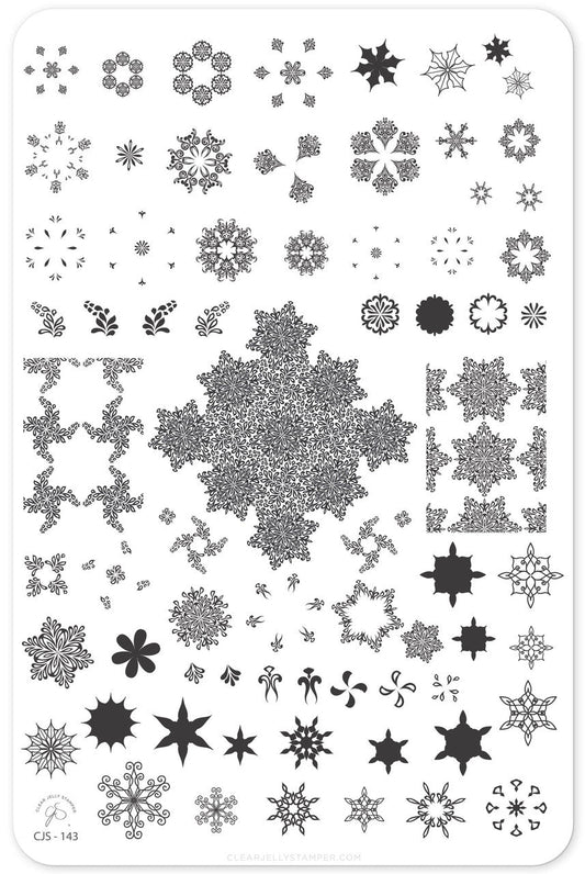 Clear Jelly Stamper - Frozen Flakes