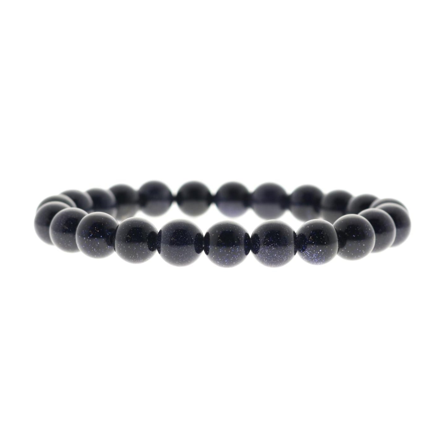 Goldstone Blue Round Bracelet (Synthetic)