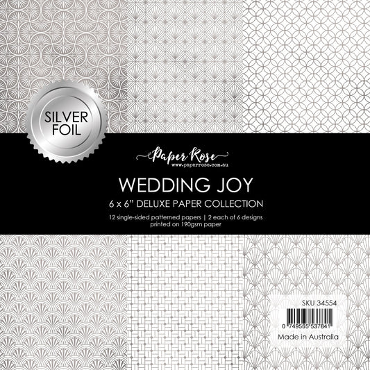 Wedding Joy Foil Silver 6x6 Paper Collection 34554