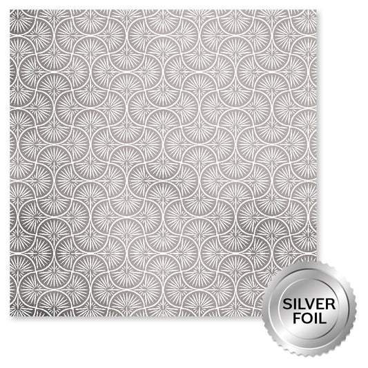 Wedding Joy Foil Silver A 12 x 12 Paper (6 pc Bulk Pack) 34536
