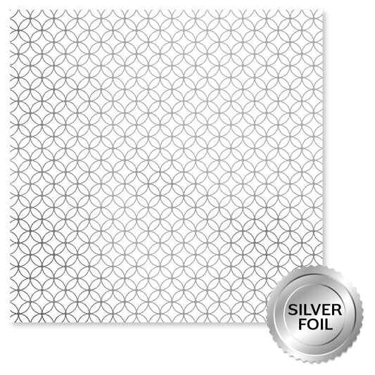 Wedding Joy Foil Silver C 12 x 12 Paper (6 pc Bulk Pack) 34542