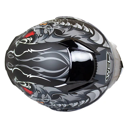 West Coast Leather Monster Skull Biker Helmet