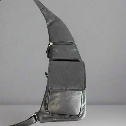 JBG International Sac Bandoulière en Cuir. Sac bandoulière Premium pour un transport urbain moderne.