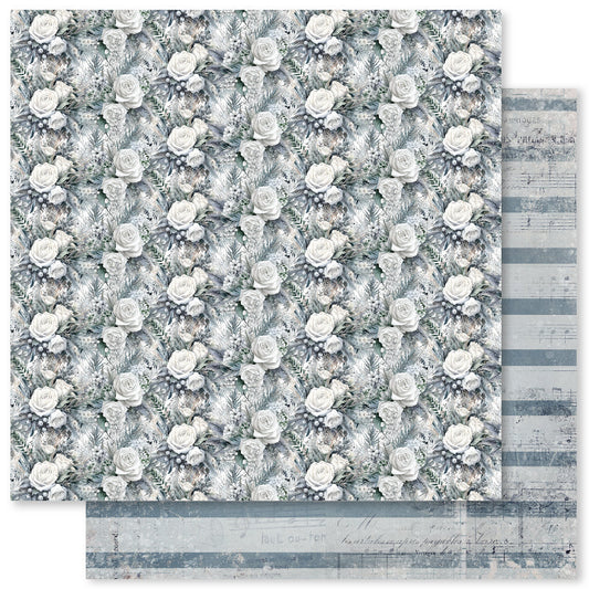 White Christmas F 12x12 Paper (12pc Bulk Pack) 32907