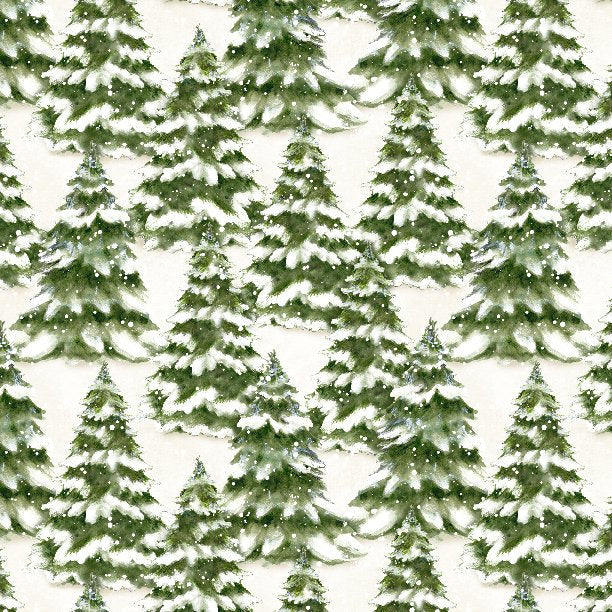 Susan Winget- Winter Forest - Trees Allover Cream