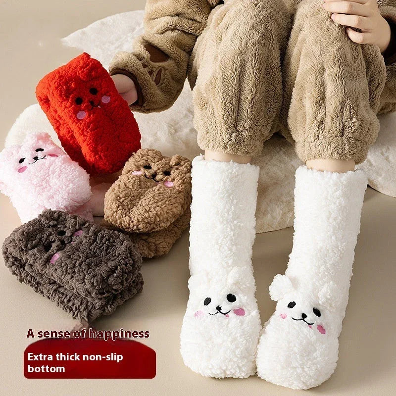 Velvet Socks – Soft Polyester Cotton Warm Women’s Cozy Socks