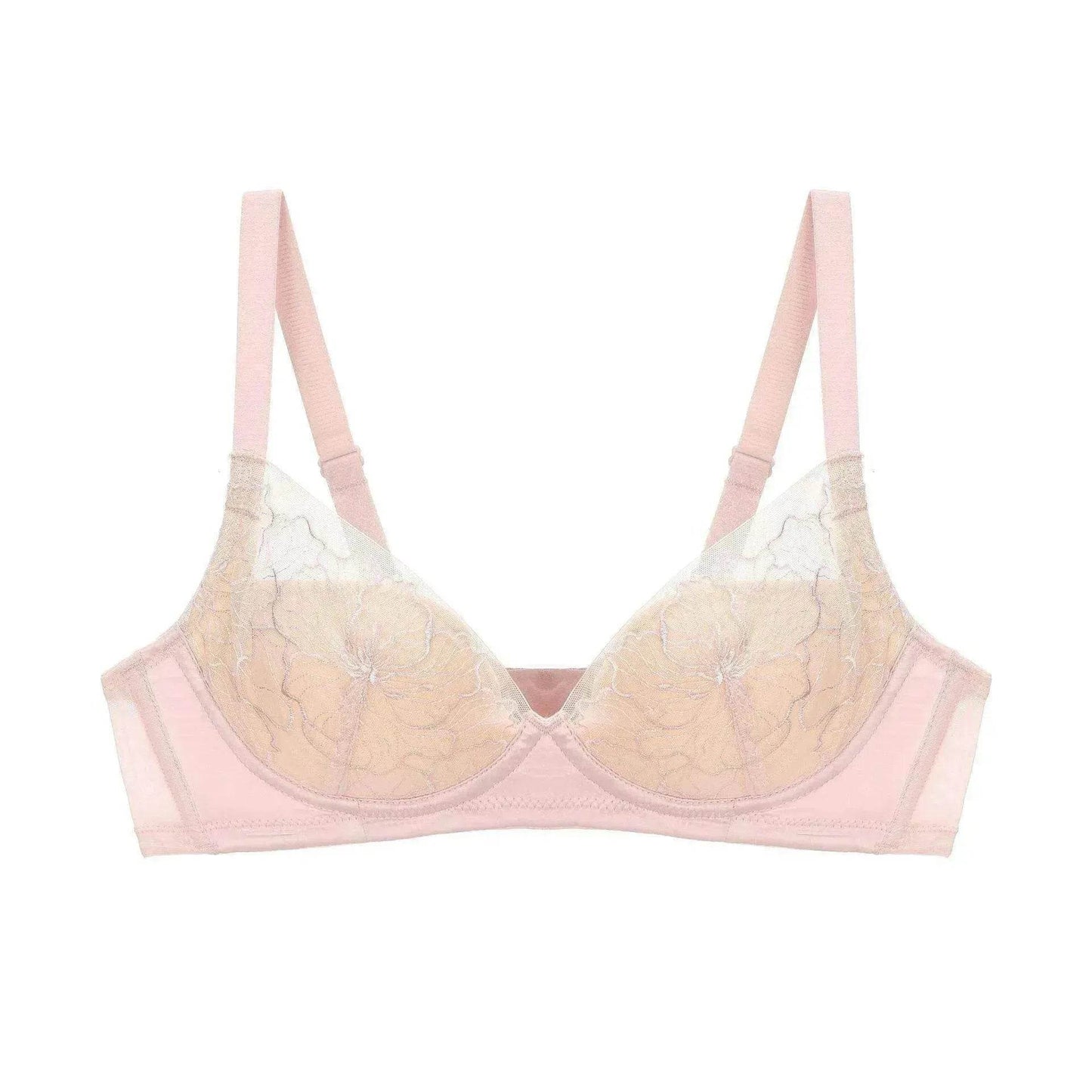 Ensemble de sous-vêtements en dentelle Push Up mince sans fil