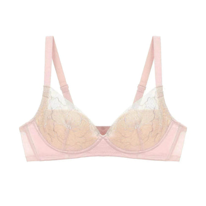 Ensemble de sous-vêtements en dentelle Push Up mince sans fil