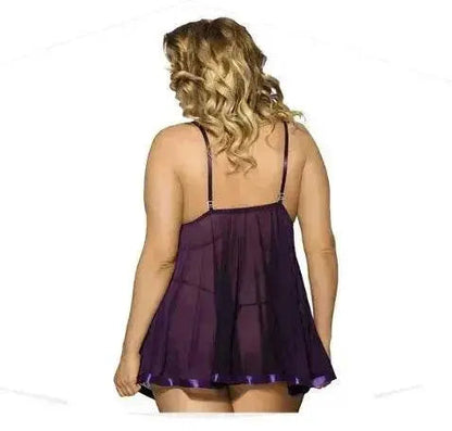 Women Charming Lingerie Big Code Sleepwear Sleep dress
