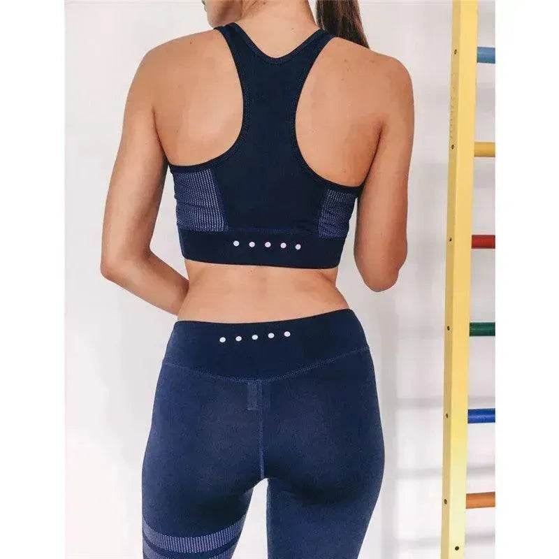Ensemble de sport pour femmes, 2 pièces, pour la gym, le yoga, tenue de sport, ensemble de fitness, tenue de yoga pour l'entraînement