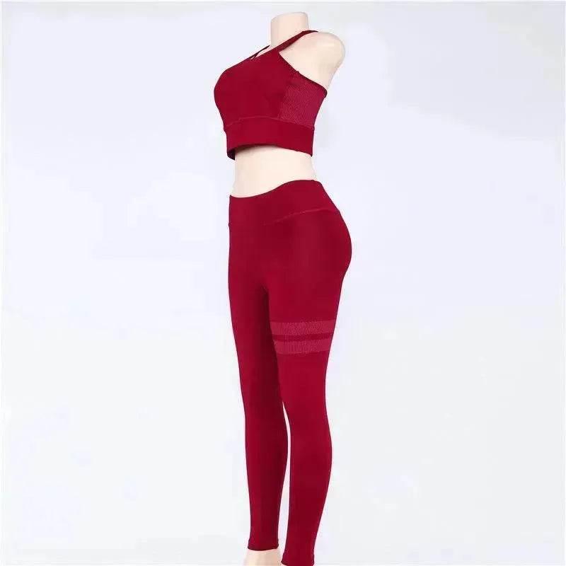 Ensemble de sport pour femmes, 2 pièces, pour la gym, le yoga, tenue de sport, ensemble de fitness, tenue de yoga pour l'entraînement