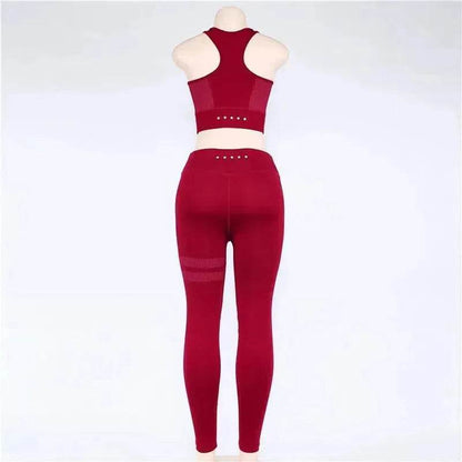 Ensemble de sport pour femmes, 2 pièces, pour la gym, le yoga, tenue de sport, ensemble de fitness, tenue de yoga pour l'entraînement