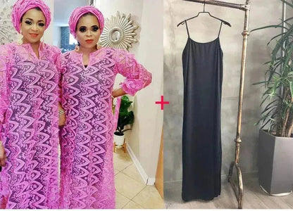 Women's Arab  Style Loose Lace Long Dress