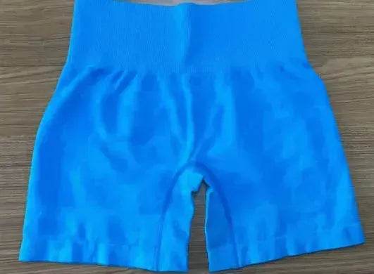 Women's Camo Jacquard Seamless Gym Shorts
