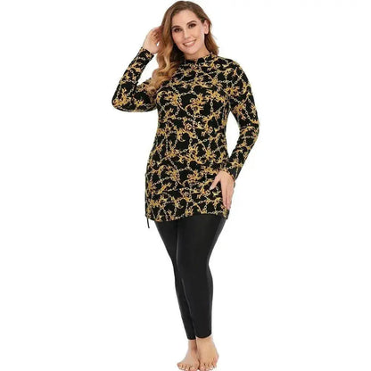 Women's Conservative Swimsuit, Floral Print, Women's Arab  Swimsuit