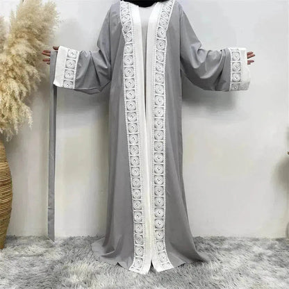 Robe Arabe Femme en Dentelle Patchwork
