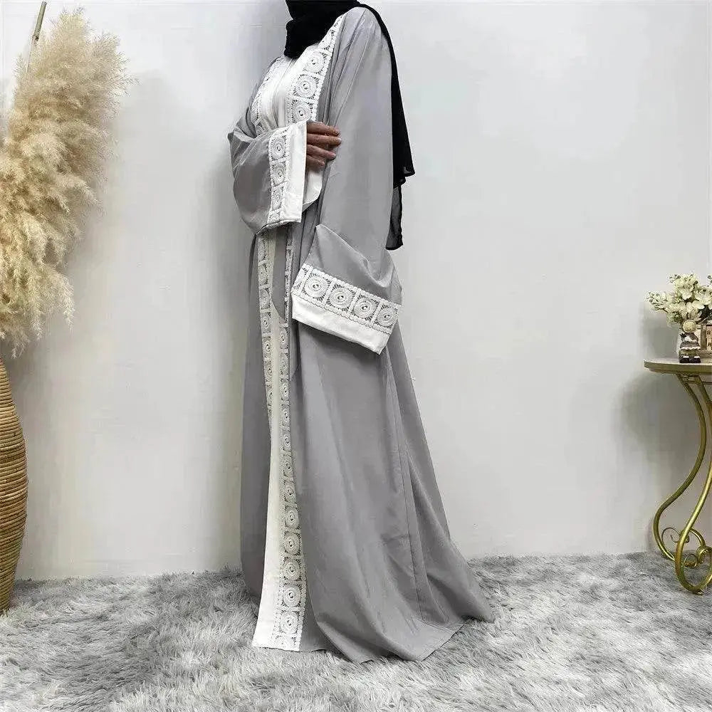 Robe Arabe Femme en Dentelle Patchwork