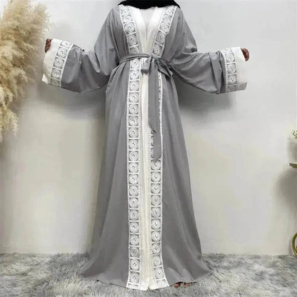 Robe Arabe Femme en Dentelle Patchwork
