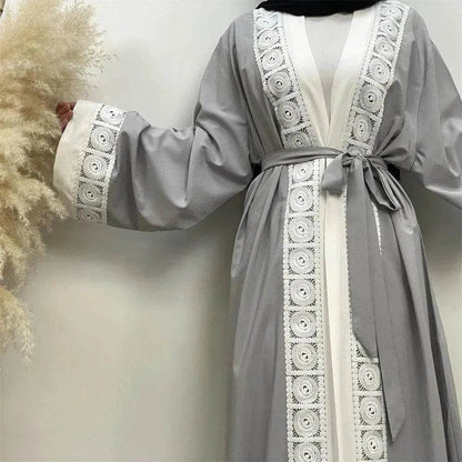 Robe Arabe Femme en Dentelle Patchwork