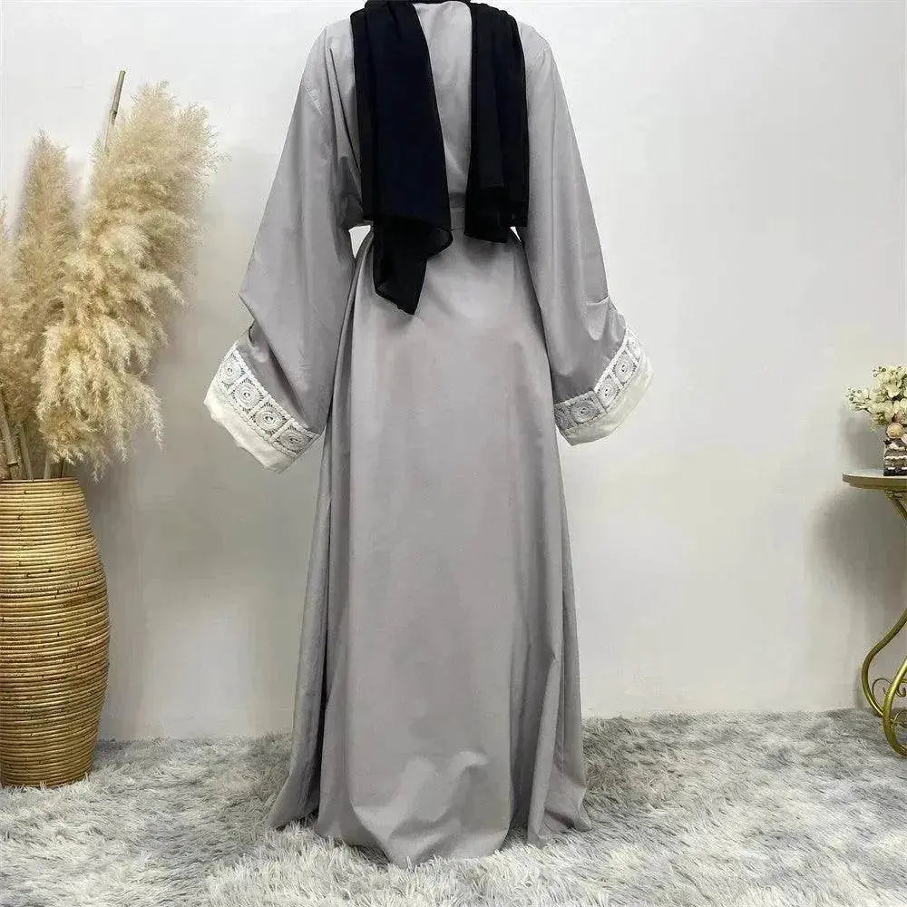 Robe Arabe Femme en Dentelle Patchwork
