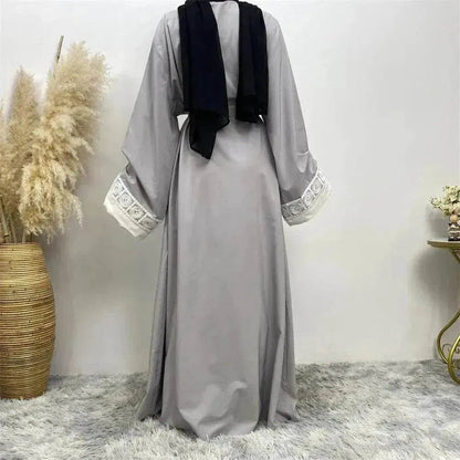 Robe Arabe Femme en Dentelle Patchwork