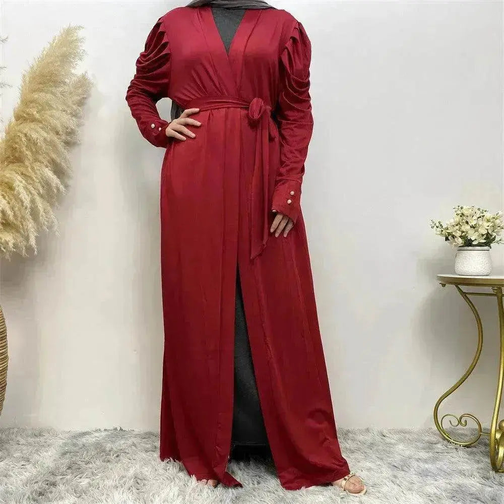 Women's Fashion Simple Solid Color Arab  Cardigan