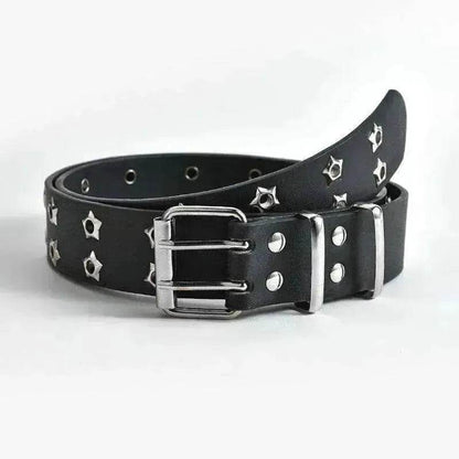 Women's Fashion Stars Decorative Double row Belt