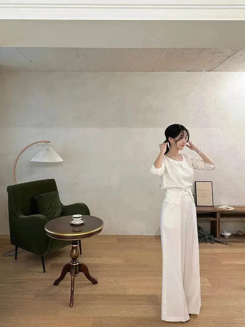 Women's Hanging Wide Leg Mopping Casual Pants