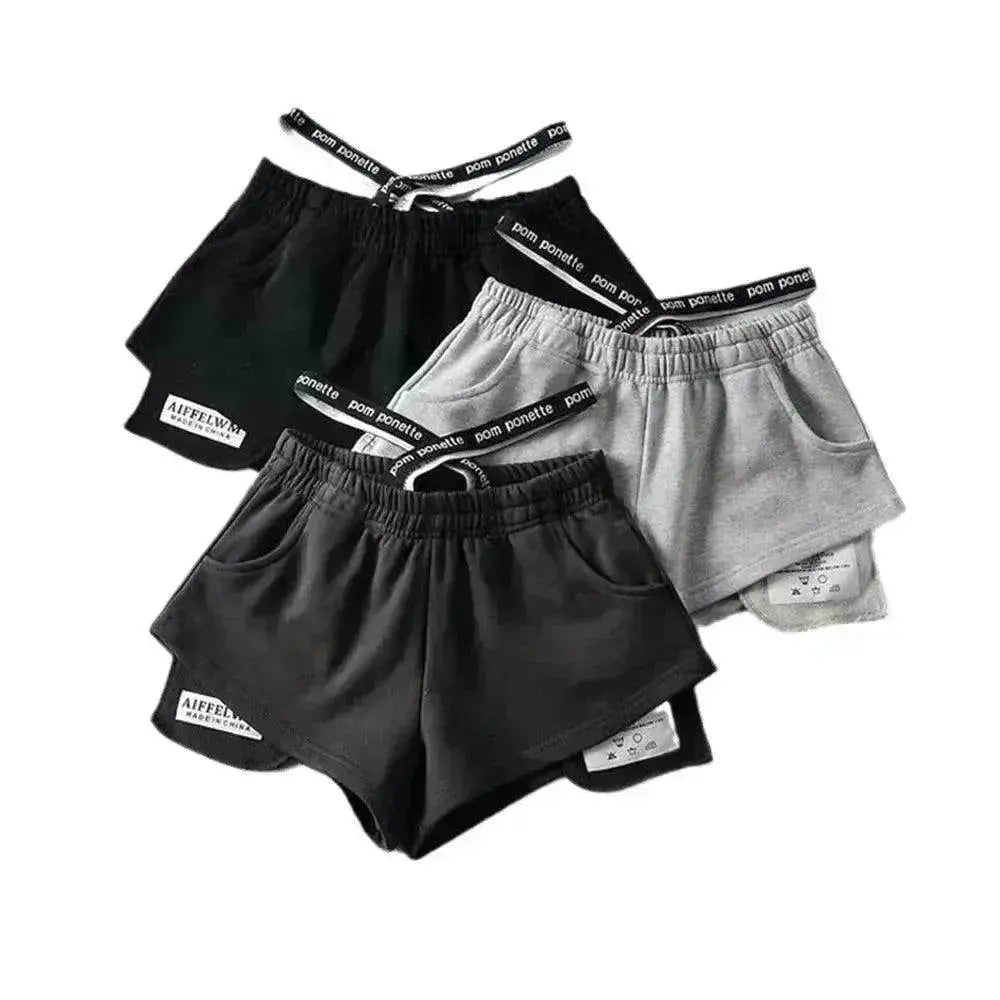 Women's High Waist Running Athletic Gym Hot Pants