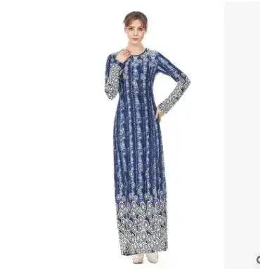 Women's Polka Dot Printed Arab  Long Skirt
