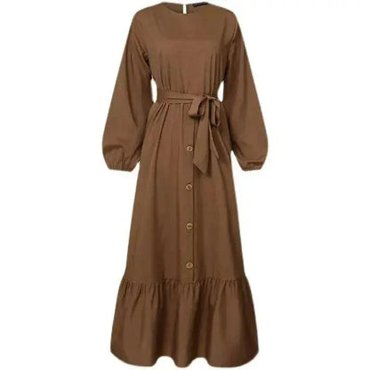 Women's Pullover Round Neck Arab  Dress