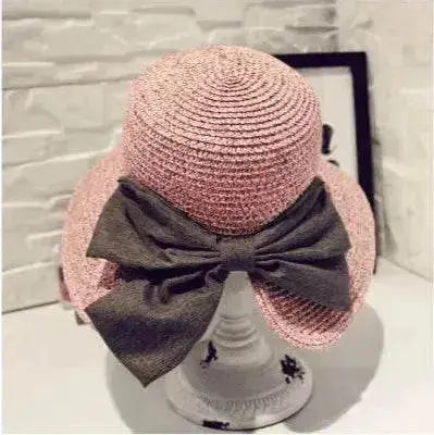 Women's Stylish Big Bow Split Summer Beach Sunshade Hat