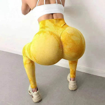 Women's Tie Dye Gym Leggings Yoga Pants.