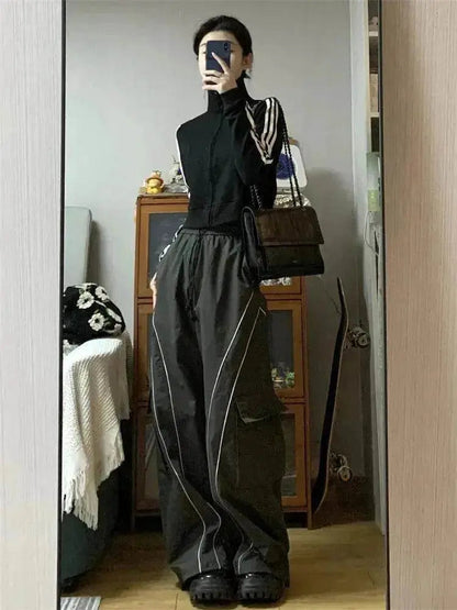 Women's Vintage Casual Oversized Y2k Sweatpants Trousers Pants
