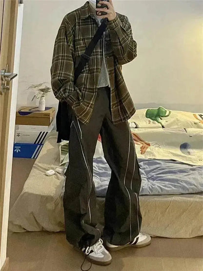 Women's Vintage Casual Oversized Y2k Sweatpants Trousers Pants