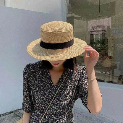 Women's Woven Raffia Straw Sunshade Hat