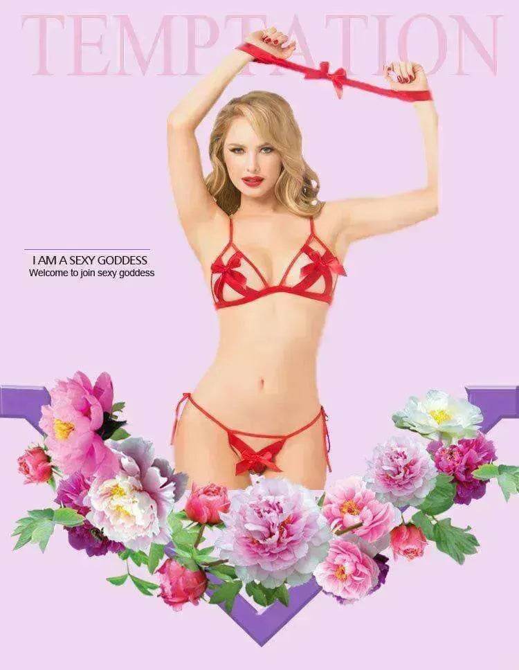 Women's valentine's day spandex lace Charming lingerie