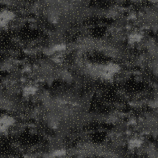 Hoffman - Berries and Birch - Black and Gold Dots - X7797H-4G
