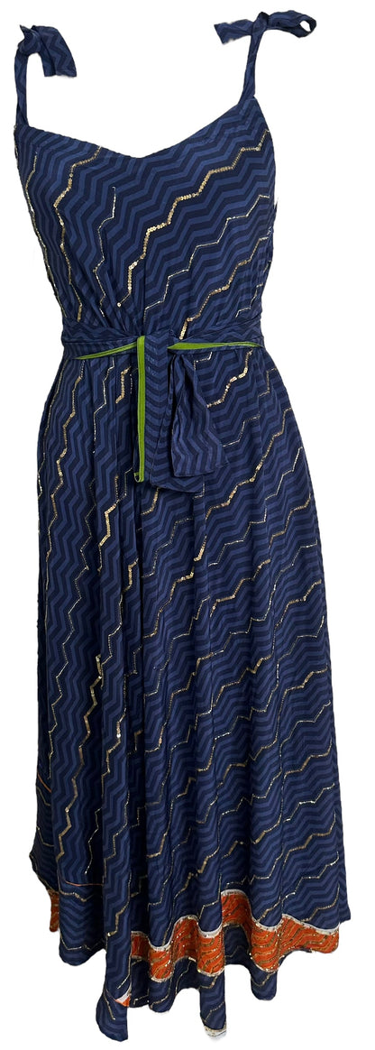 PRC6168 Avatar Pure Silk Maxi Dress with Belt