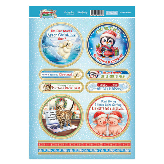 Christmas Crackers Topper Sheet - Winter Wishes