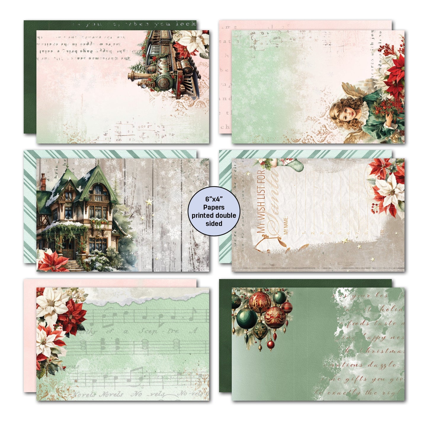 3Quarter Designs Xmas Magic 6x4 Card Pack