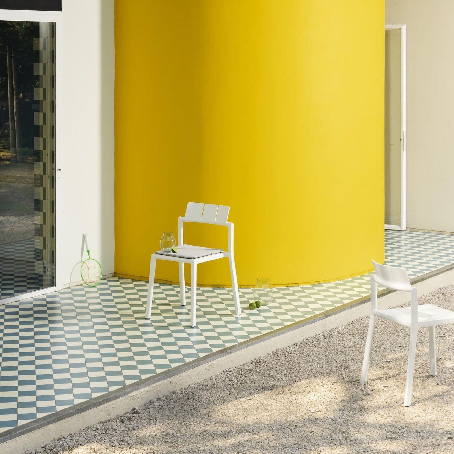 Chaise de jardin<br> Utilisation intérieure et extérieure